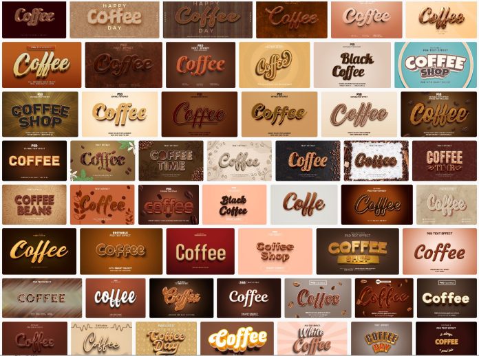 52-coffee-text-effect