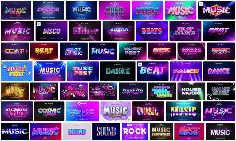 52-music-text-effect