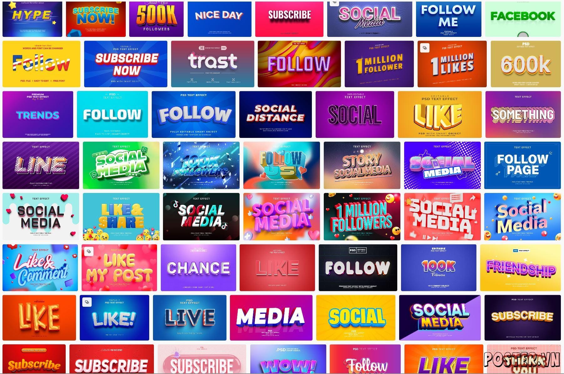 58+ Social Text Effect