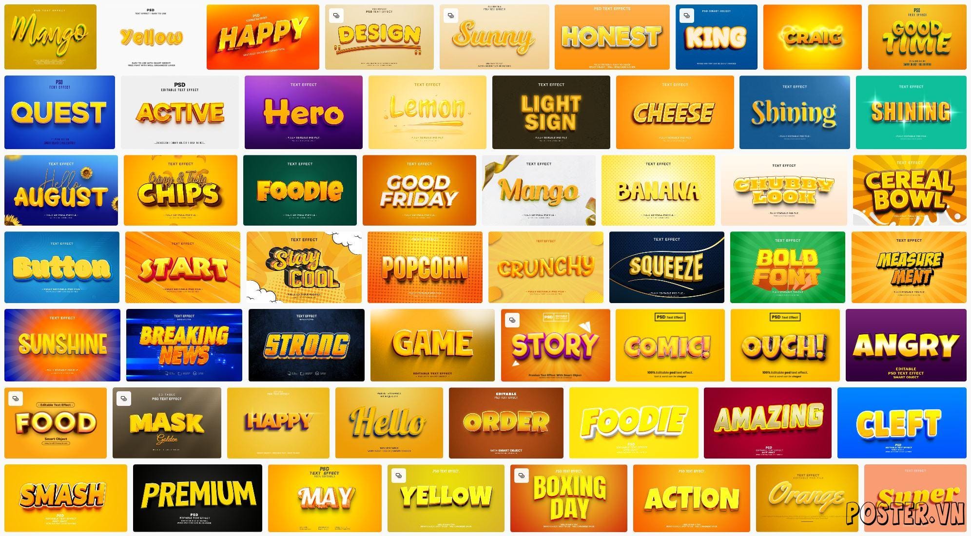 58+ Yellow text effect