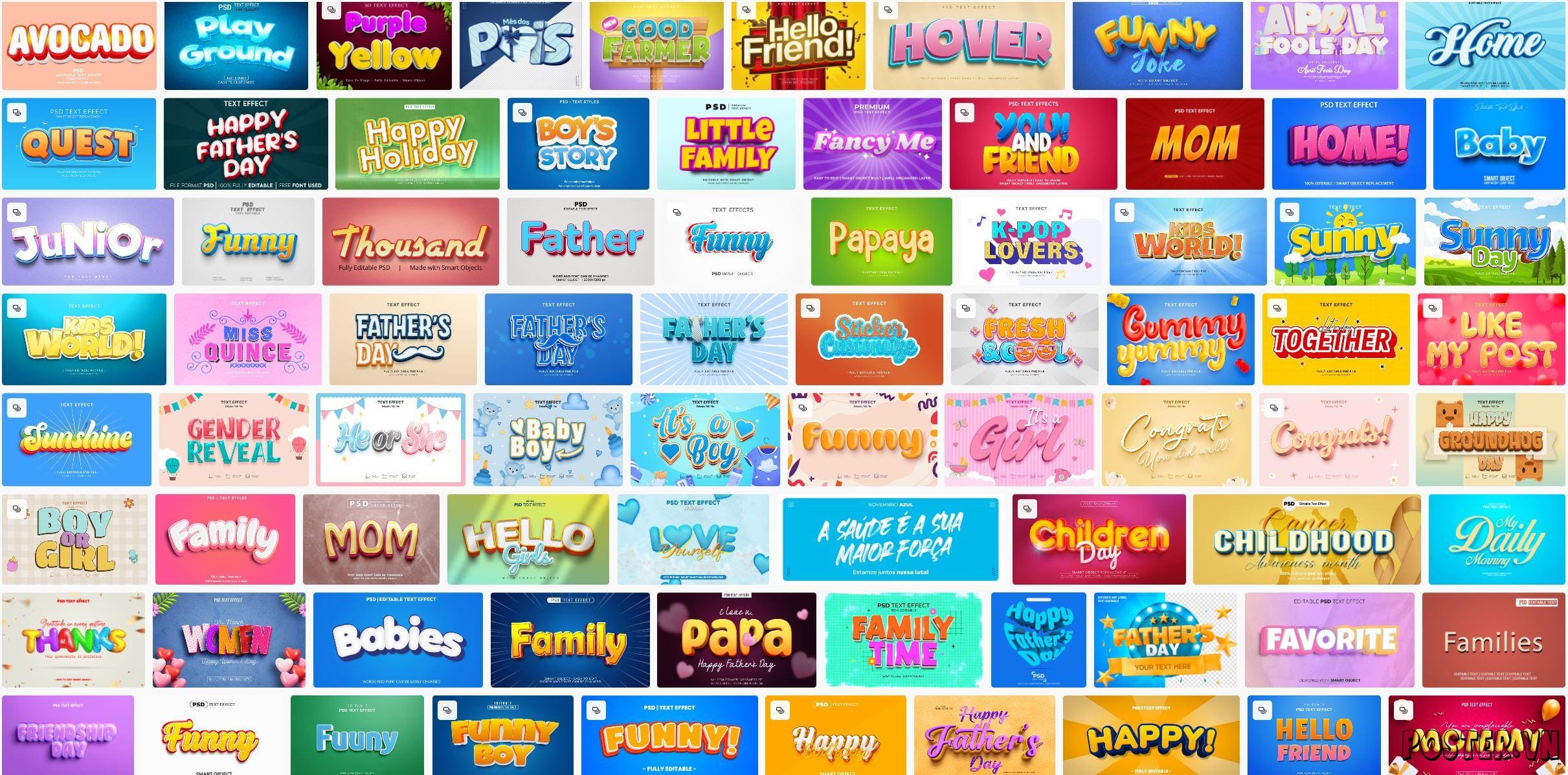 87+ Family text effect