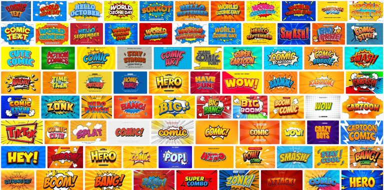90-comic-text-effect