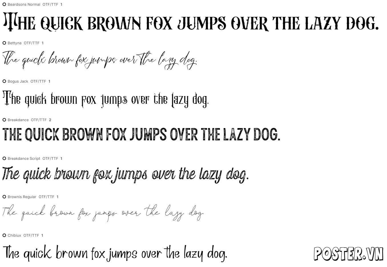 90+ Font chữ viết tay Vintage