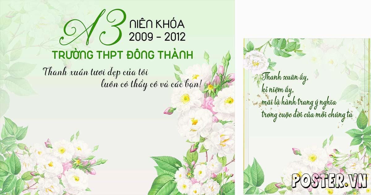 Backdrop hop lop 2024 truong THPT Đong Thanh