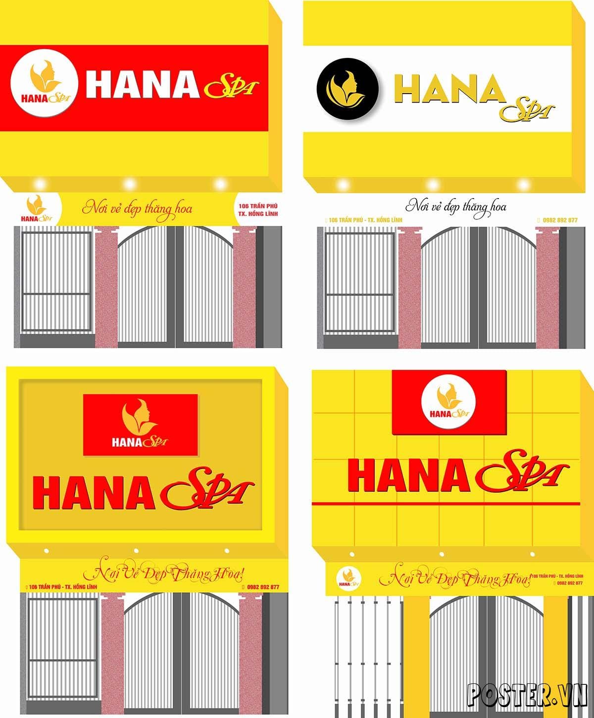 Bien quang cao Hana spa