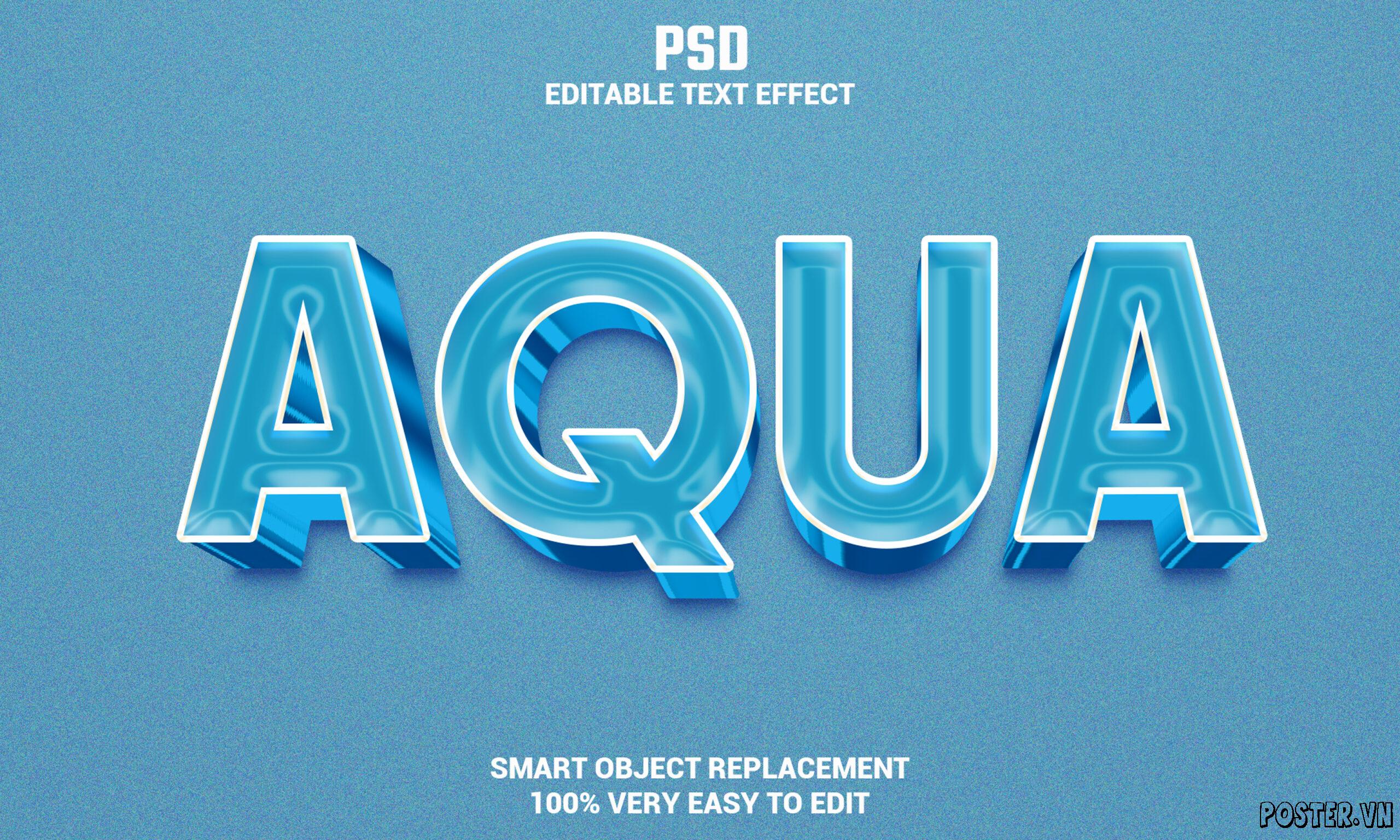 Font chữ Water text effect