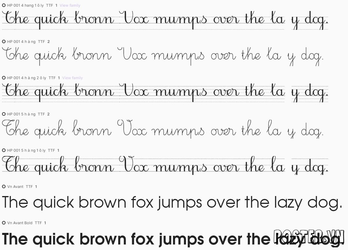 Font Chữ Mầm Non