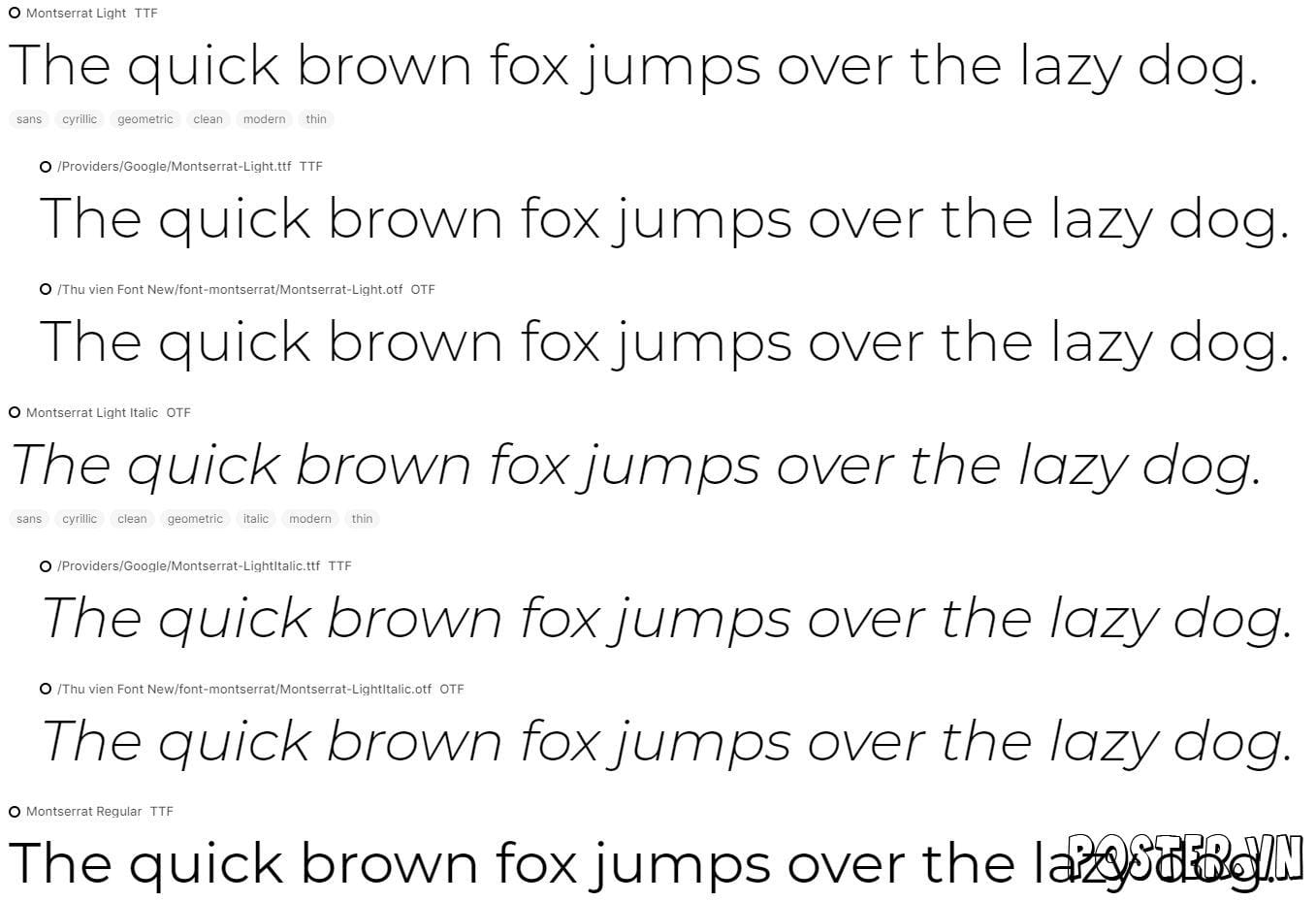 Font Montserrat Việt Hóa