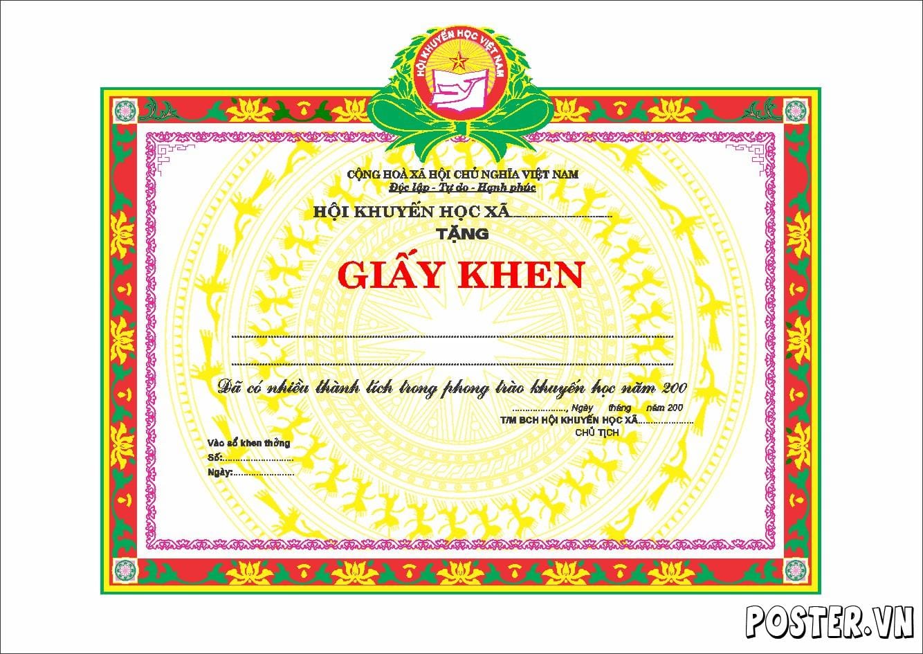 giay khen hoi khuyen hoc
