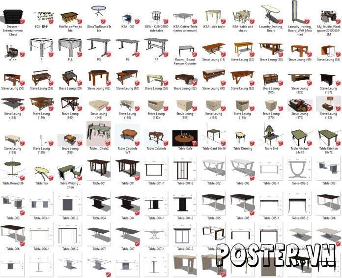 14396+ Nội thất tổng hợp SketchUp