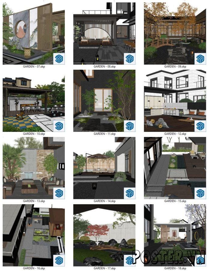 26-tong-hop-san-vuon-sketchup