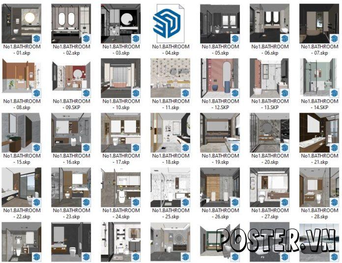 36+ Phòng tắm SketchUp