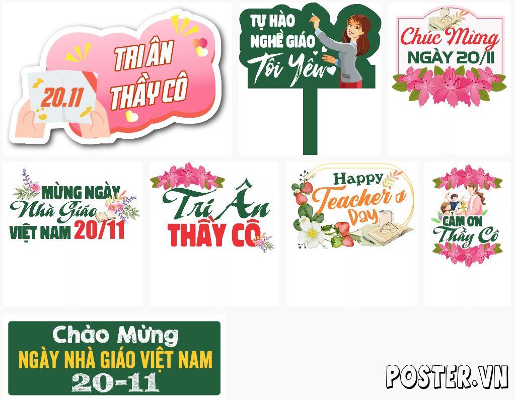 8+ Hashtag cầm tay 20-11