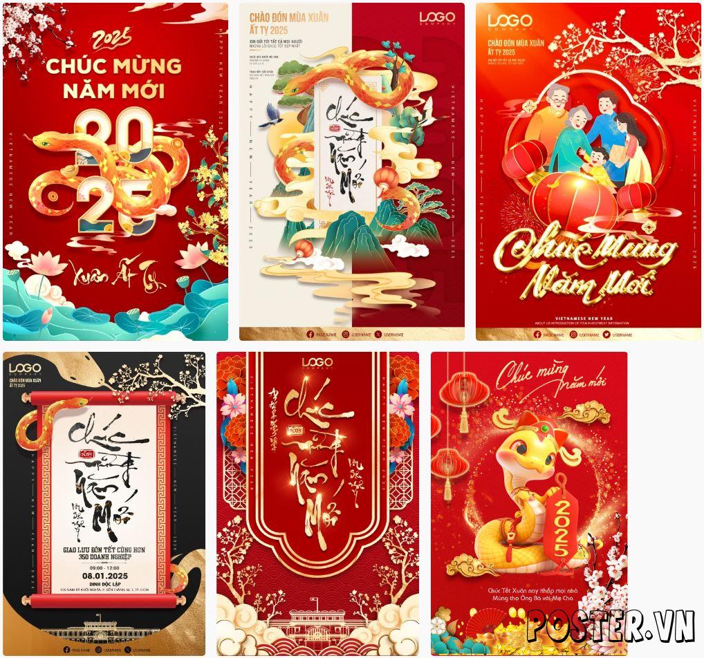 6+ Poster Tết 2025