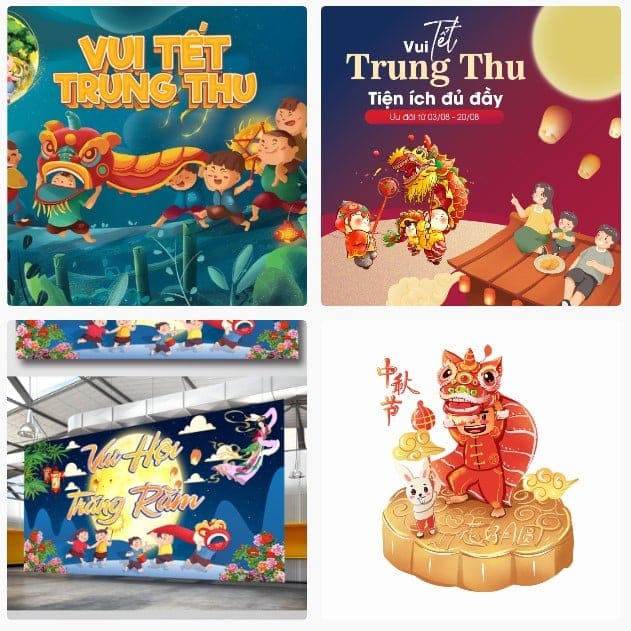 Ảnh múa lân trung thu