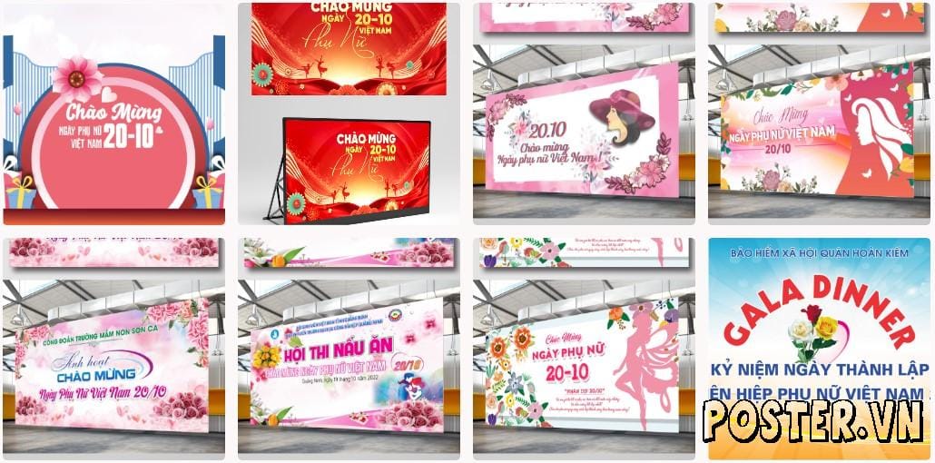 10+ Mẫu Backdrop 20/10 Đẹp & Sáng Tạo Gây Ấn Tượng Mạnh