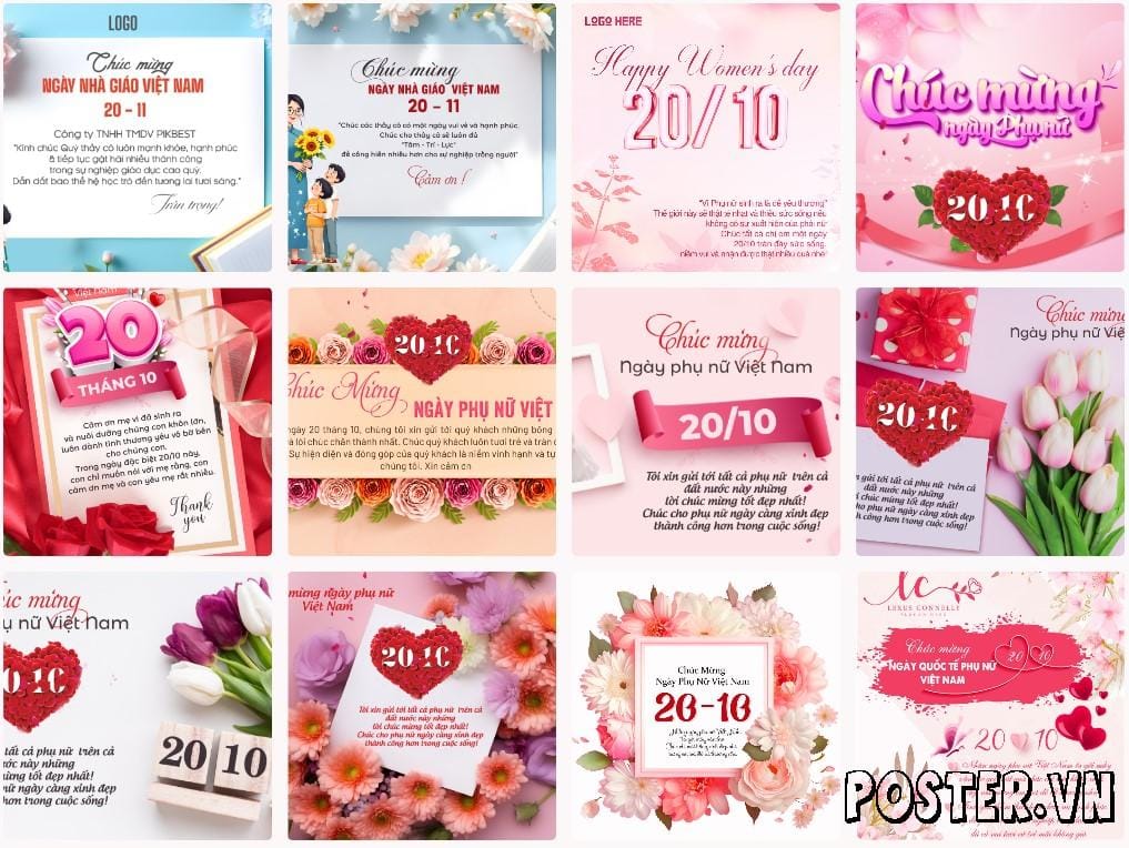Top 8 Mẫu Thiệp 20/10 Đẹp Nhất Khiến Phái Nữ Tan Chảy