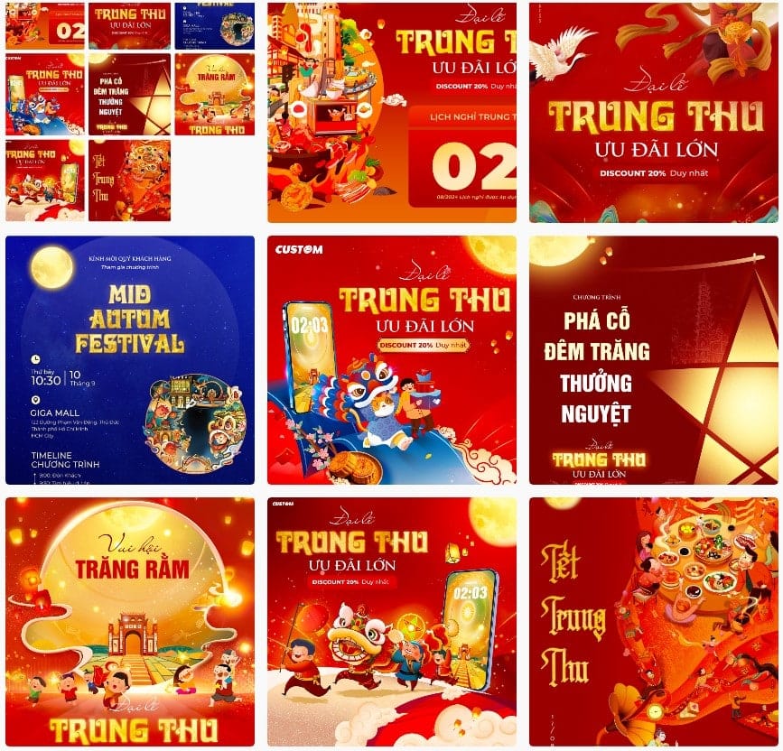 Trung Thu PNG & Vector: Khám Phá 7+ Kho Miễn Phí Cho Designer 1 Rước đèn trung thu