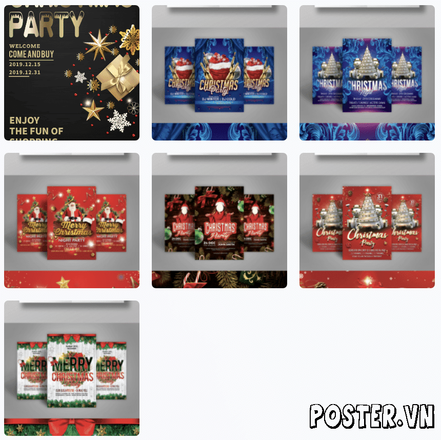 10+ Mẫu Poster Giáng Sinh Đẹp, Chuyên Nghiệp Mọi Nhu Cầu