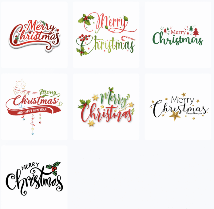 7+ Christmas Text Effects