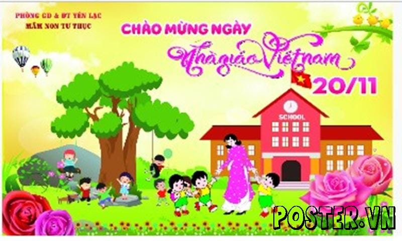 Backdrop 20-11: 40+ Mẫu Đẹp, Sáng Tạo & Chuyên Nghiệp 2025 4 Backdrop 20-11