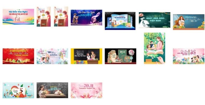 Backdrop Ngày Nhà Giáo Việt Nam