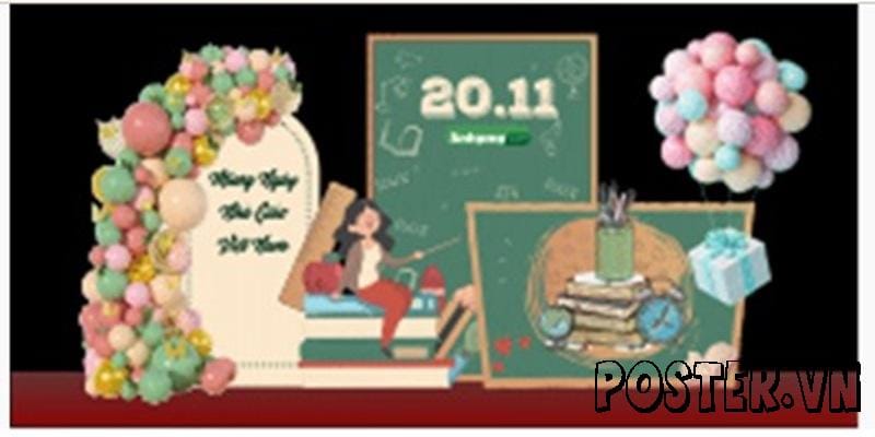Backdrop Ngày Nhà Giáo Việt Nam: 10+ Mẫu Đẹp, Chuyên Nghiệp Tri Ân Nhà Giáo 2025 3 Backdrop Ngày Nhà Giáo Việt Nam