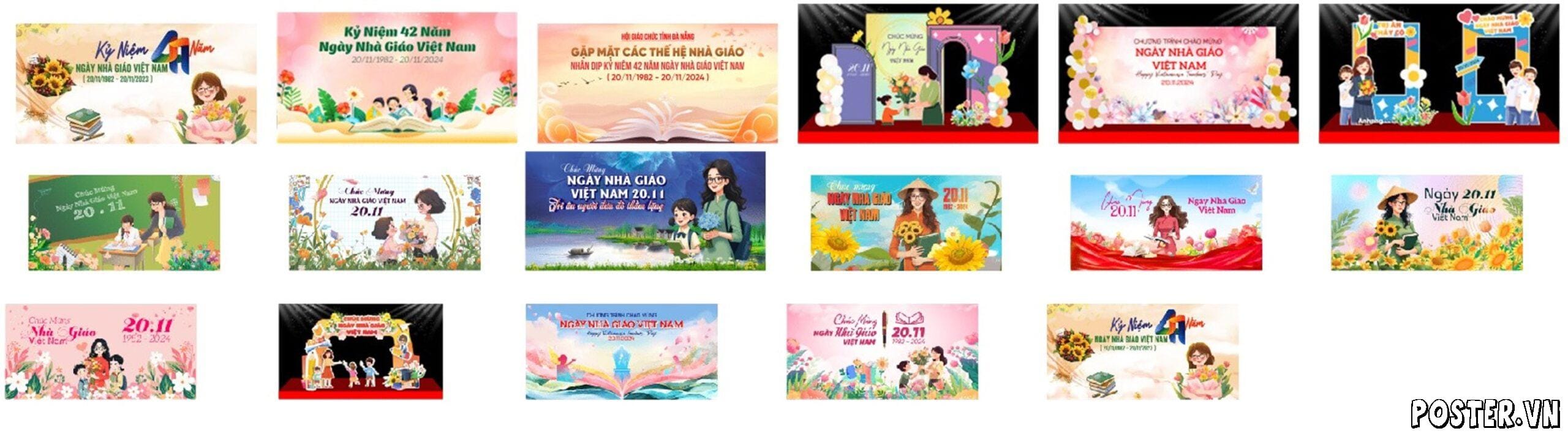 Mẫu Backdrop 20-11: 17+ Mẫu Đẹp, Sáng Tạo & Chuyên Nghiệp 2025 1 Backdrop 20-11