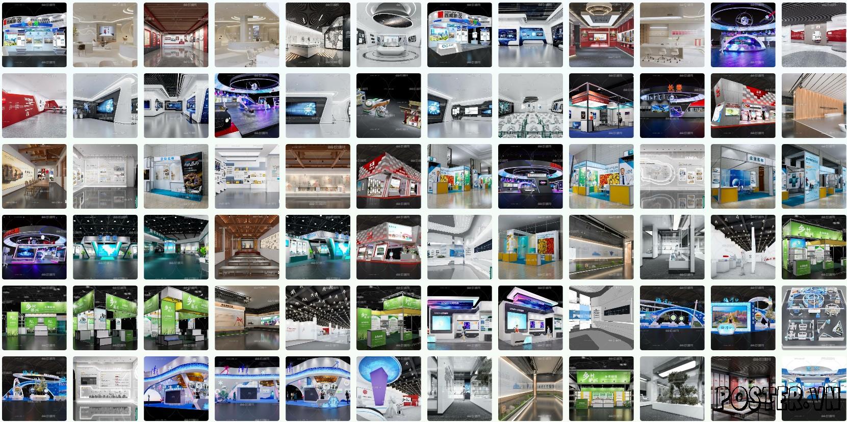 SketchUp Gallery: 30+ Beautiful & Creative Models 2025 1 SketchUp Exhibition Room