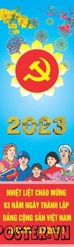 phướn treo chúc mừng năm mới, đảng và bác