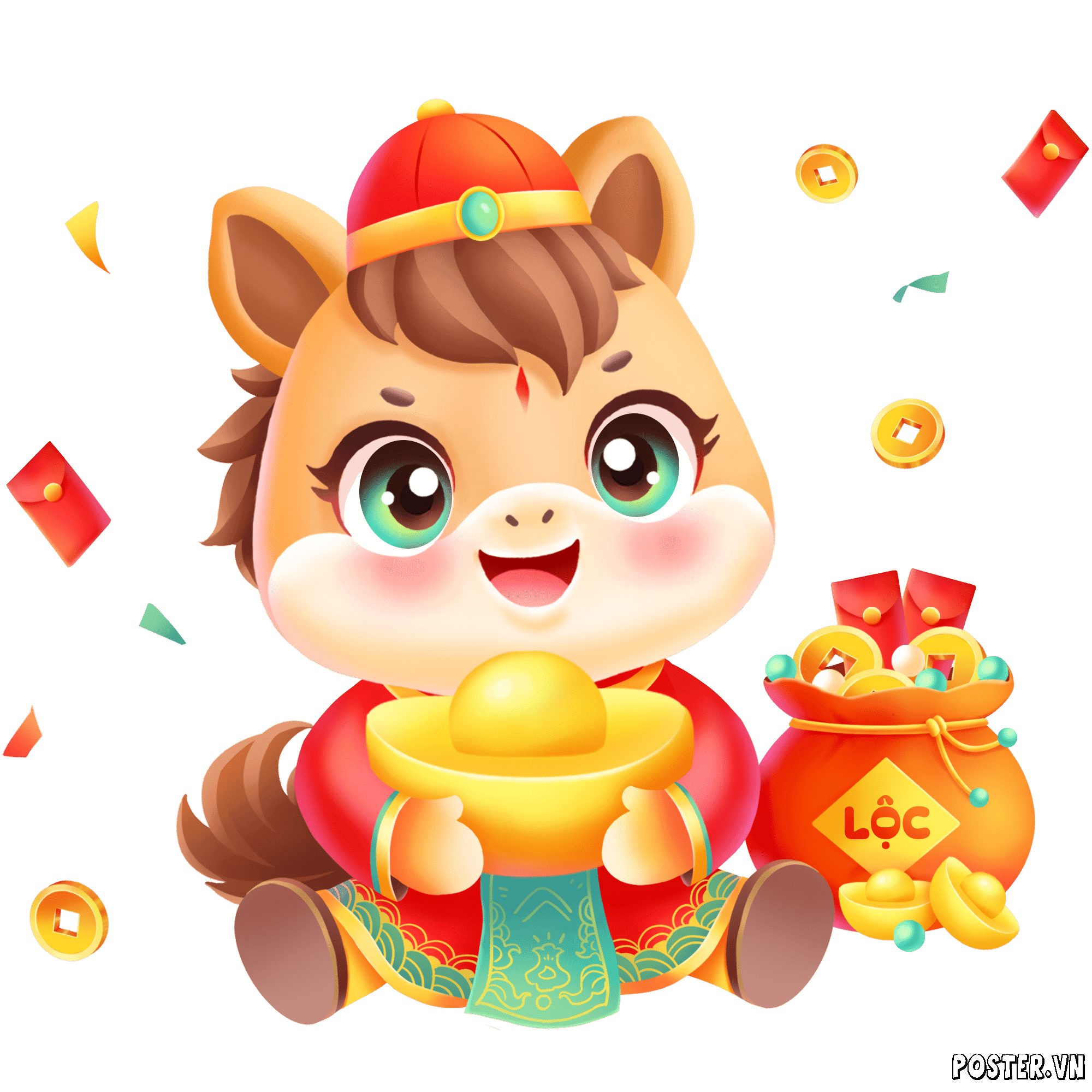 vector-linh-vat-ngua-chibi (2)