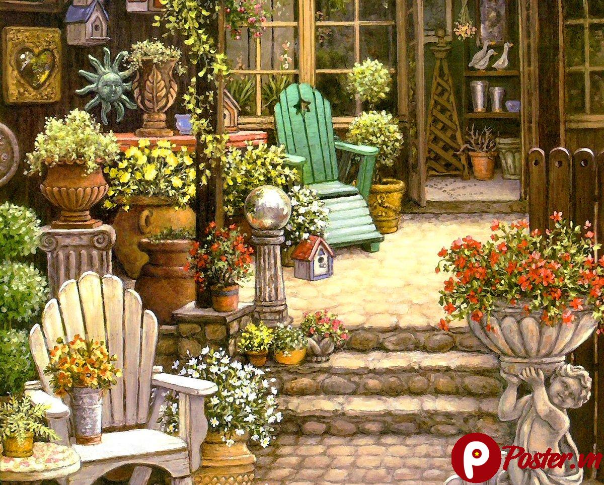 Ảnh concept vườn hoa đẹp