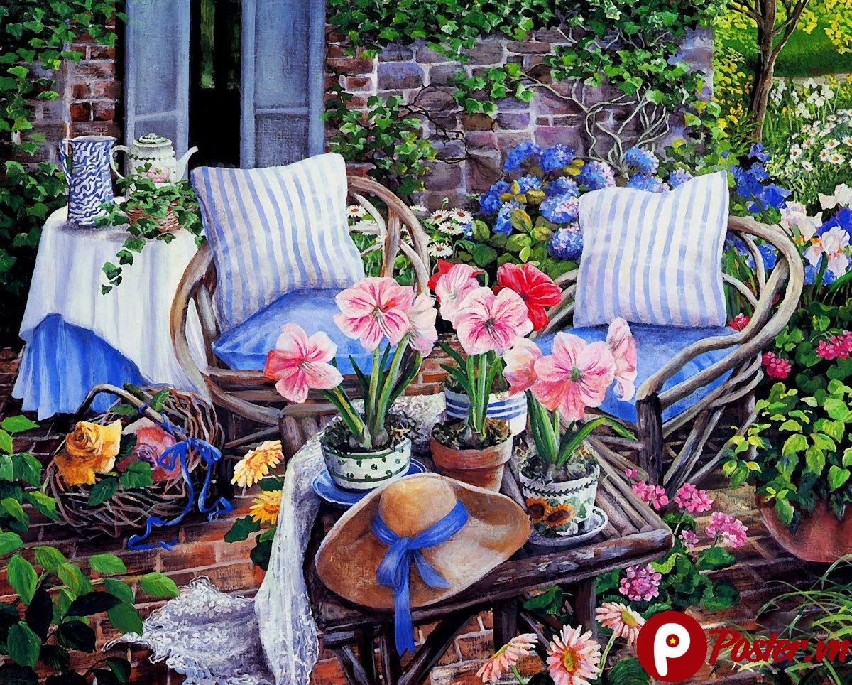 Ảnh concept vườn hoa đẹp