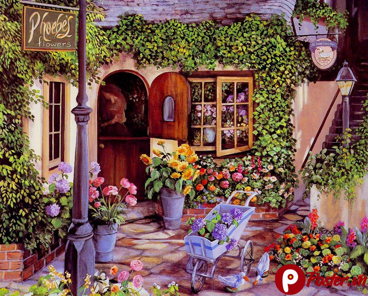 Cửa hàng hoa vintage