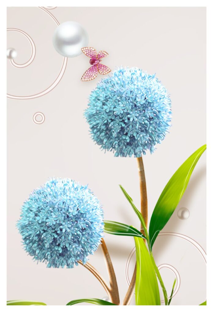 Ảnh hoa allium xanh