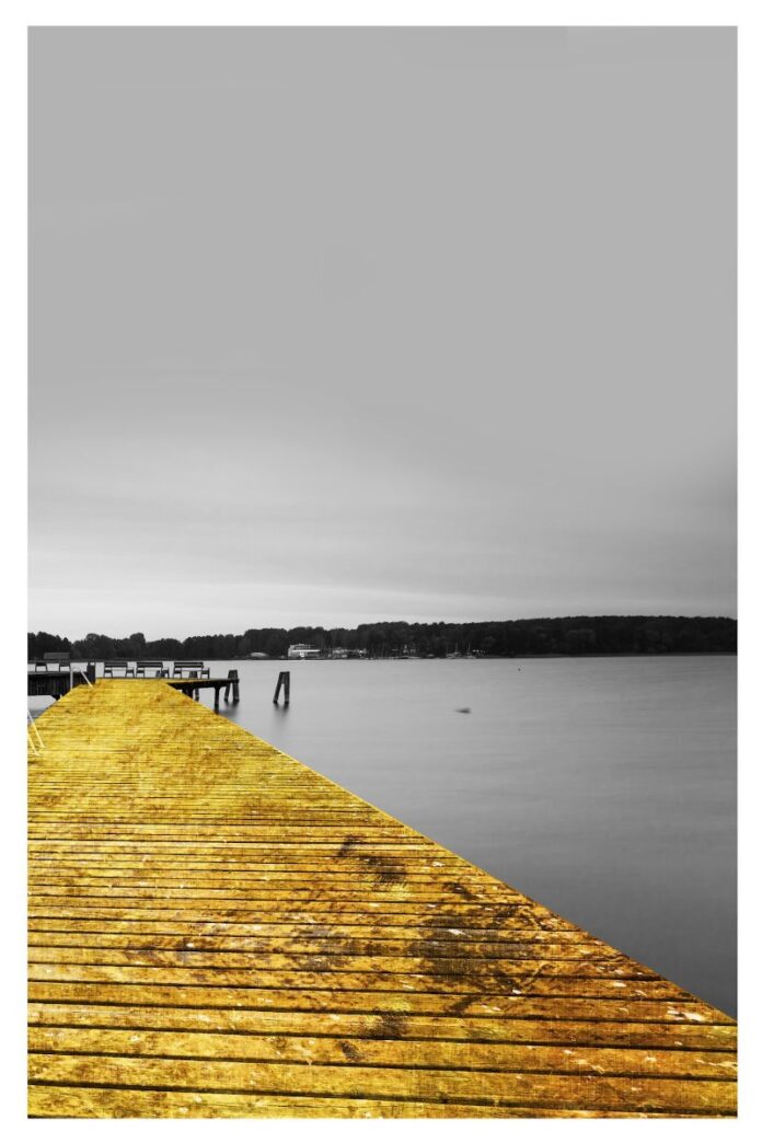 Ảnh phong cảnh bến tàu vàng