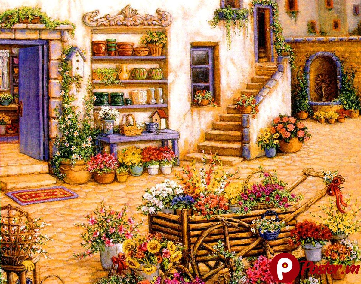 Ảnh phong cảnh làng quê châu Âu