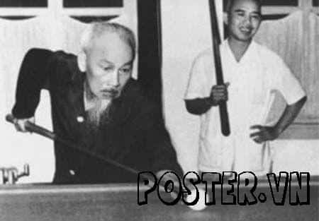 Bác Hồ chơi bi da Bác Hồ chơi bi da