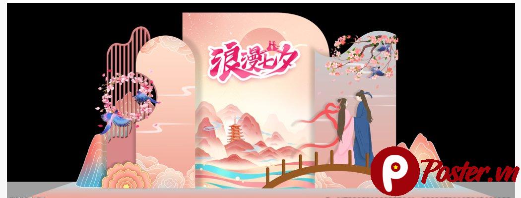 Backdrop 8/3 vector nữ tính - Chi tiết 1
