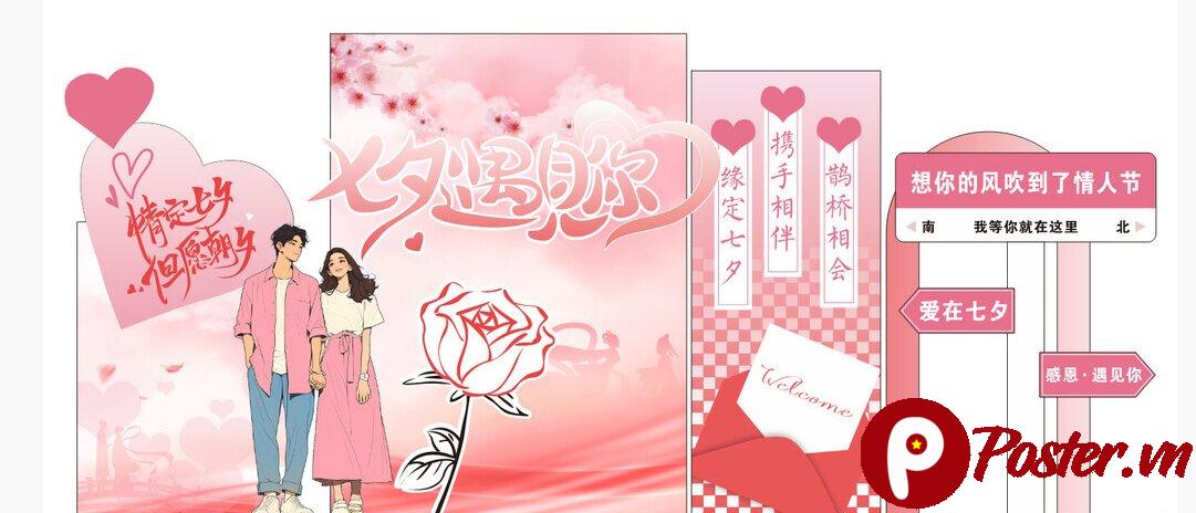 Backdrop 8/3 vector nữ tính - Chi tiết 3