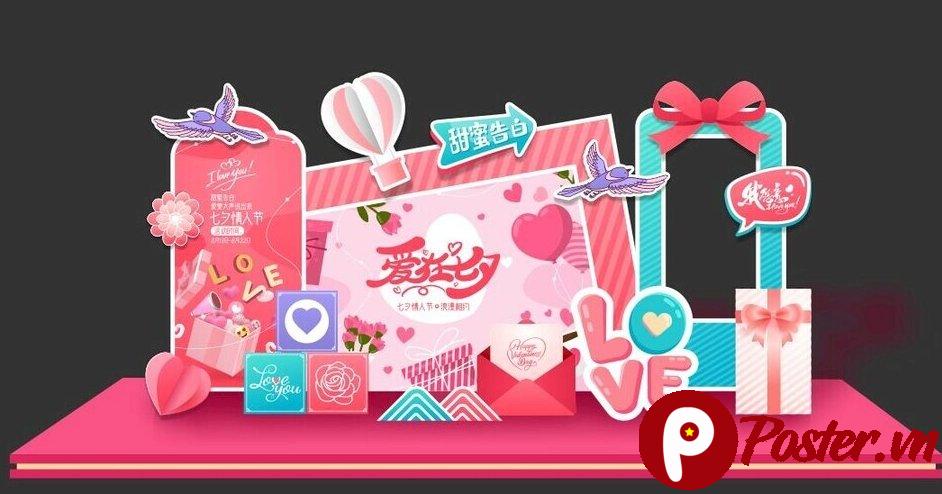 Backdrop 8/3 vector nữ tính - Chi tiết 4