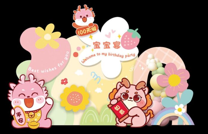 Backdrop sinh nhật bé yêu