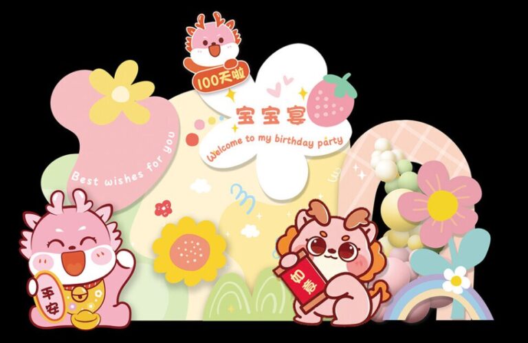 Backdrop sinh nhật bé yêu