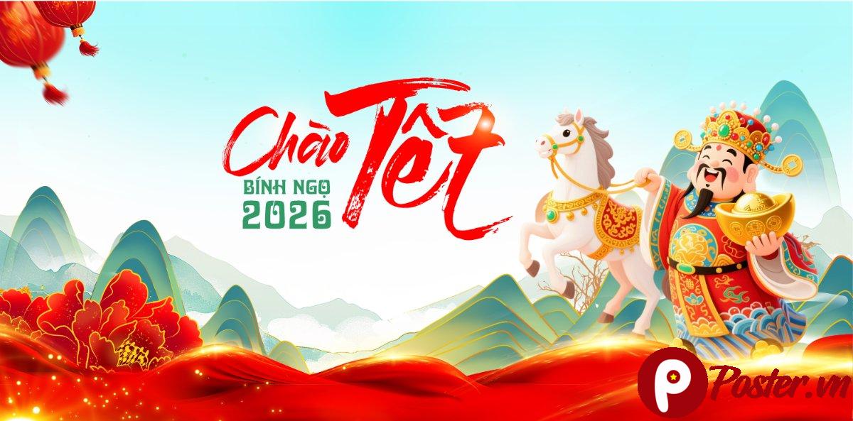 Backdrop Tết Đinh Ngọ 2026