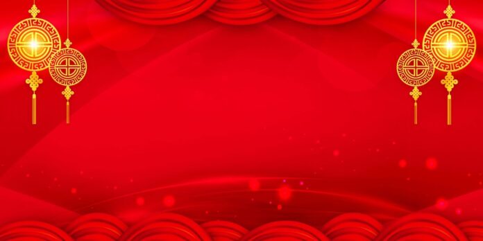Backdrop Tết Đỏ May Mắn