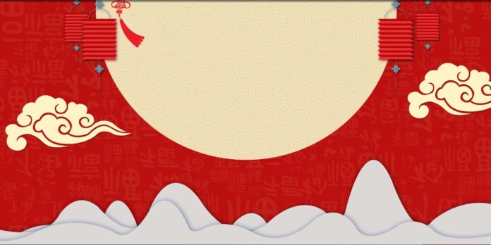 Backdrop Tết Đỏ May Mắn