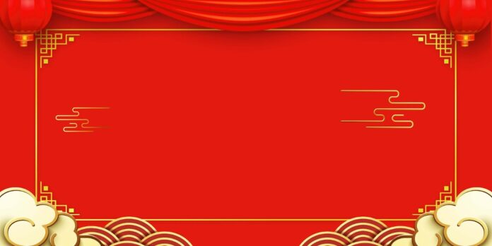 Backdrop Tết đỏ truyền thống