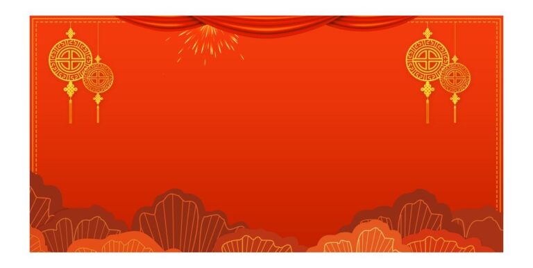 Backdrop Tết Đỏ Vector