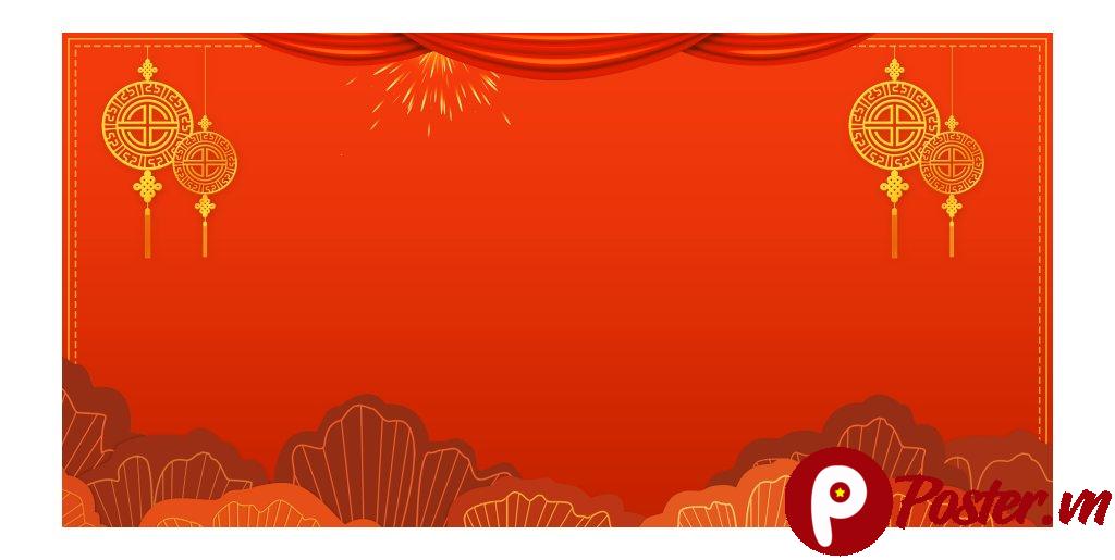 Backdrop Tết Đỏ Vector