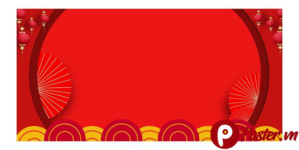 Backdrop Tết vector 2025 màu đỏ
